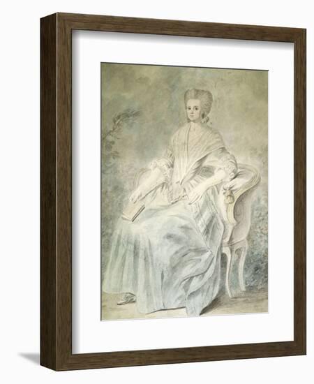 Olympe De Gouges (1748-1793), French Playwright and Political Activist Guillotined in 1793-null-Framed Art Print