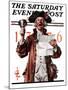 "Town Crier," Saturday Evening Post Cover, July 4, 1925-Joseph Christian Leyendecker-Mounted Giclee Print