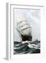 Clipper Ship Caribee, Famous for Speed, Built in Maine in 1852-null-Framed Giclee Print