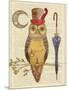 Steampunk Owl I-Elyse DeNeige-Mounted Art Print