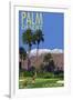 Palm Desert, California - Golfing Scene-Lantern Press-Framed Art Print