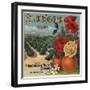 Golden Orchard Brand - Los Angeles, California - Citrus Crate Label-Lantern Press-Framed Art Print