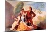 The Umbrellas-Francisco de Goya-Mounted Art Print