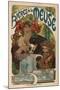 Beers of the Meuse-Alphonse Mucha-Mounted Art Print