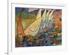 Fishing Boats, Collioure-Andre Derain-Framed Art Print