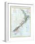 Map of New Zealand-null-Framed Giclee Print