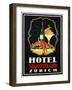 Hotel St. Gotthard Zurich Poster-Otto Baumberger-Framed Giclee Print