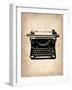 Vintage Typewriter 2-NaxArt-Framed Art Print