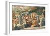 The Eight Immortals Play Mah-Jong Poster-null-Framed Giclee Print