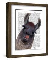 Silly Llama-Fab Funky-Framed Art Print