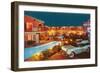 Bel Air Palms Motel, Retro-null-Framed Art Print