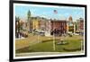 Public Square, Troy-null-Framed Art Print