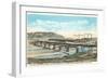 Railway Bridge over Rio Grande, El Paso, Texas-null-Framed Art Print