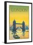 Travel Poster for London-null-Framed Art Print