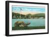 Weirs, Interlaken Park, Lake Winnipesaukee, New Hampshire-null-Framed Art Print