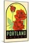 Rose City, Portland, Oregon-null-Mounted Art Print