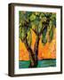 Mimosa Sky Palm Tree-Blenda Tyvoll-Framed Art Print