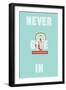 Annimo Never Give In-null-Framed Art Print