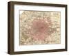 Plate 5. Inset Map of London-Encyclopaedia Britannica-Framed Art Print