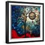 Abstract Bird Cat-Megan Aroon Duncanson-Framed Art Print