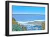 Blue Beach Scene at Outer Banks-Martina Bleichner-Framed Art Print