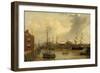 An American Packet running for Swansea Harbour-George Chambers-Framed Giclee Print