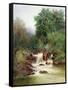 View in Gidley Park, Devon-William Widgery-Framed Stretched Canvas