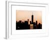 NYC Skyline at Sunset with the One World Trade Center (1WTC)-Philippe Hugonnard-Framed Art Print