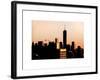 NYC Skyline at Sunset with the One World Trade Center (1WTC)-Philippe Hugonnard-Framed Art Print