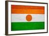 Niger Flag Design with Wood Patterning - Flags of the World Series-Philippe Hugonnard-Framed Art Print