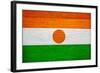 Niger Flag Design with Wood Patterning - Flags of the World Series-Philippe Hugonnard-Framed Art Print