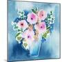 True Blue Bouquet-Esther Bley-Mounted Art Print