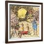 Pocahontas Begs Powhatan to Spare John Smith's Life, in Jamestown, Virginia Colony-null-Framed Giclee Print