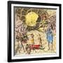 Pocahontas Begs Powhatan to Spare John Smith's Life, in Jamestown, Virginia Colony-null-Framed Giclee Print