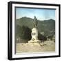 Como (Italy), Statue of the Italian Politician Giuseppe Garibaldi (1807-1882)-Leon, Levy et Fils-Framed Photographic Print