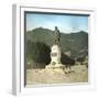 Como (Italy), Statue of the Italian Politician Giuseppe Garibaldi (1807-1882)-Leon, Levy et Fils-Framed Photographic Print