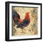 Gourmet Rooster I-Paul Brent-Framed Art Print