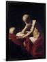 Saint Jerome Penitent-Caravaggio-Framed Art Print