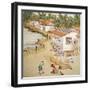 Chinese Farmers Sieving Rice-null-Framed Giclee Print