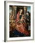 The Holy Family with an Angel Musician, 1510-1520-Maestro De Francfort-Framed Giclee Print