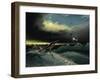 Pliosaurus Irgisensis Attacking a Shark-null-Framed Art Print