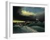 Pliosaurus Irgisensis Attacking a Shark-null-Framed Art Print