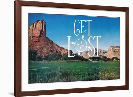 Get Lost-The Saturday Evening Post-Framed Giclee Print