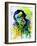 Legendary Woody Allen Watercolor-Olivia Morgan-Framed Art Print