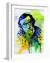 Legendary Woody Allen Watercolor-Olivia Morgan-Framed Art Print