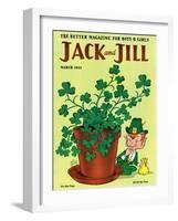 Luck of the Irish - Jack and Jill, March 1955-Milt Groth-Framed Giclee Print