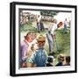 "Distracted Pro Golfer," July 2, 1960-Constantin Alajalov-Framed Giclee Print