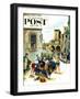 "Coed Tourists in Italy" Saturday Evening Post Cover, August 2, 1958-Constantin Alajalov-Framed Giclee Print