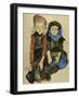 Two Young Girls, 1911-Egon Schiele-Framed Giclee Print