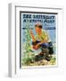 "Boy Botanist," Saturday Evening Post Cover, August 27, 1932-Eugene Iverd-Framed Giclee Print